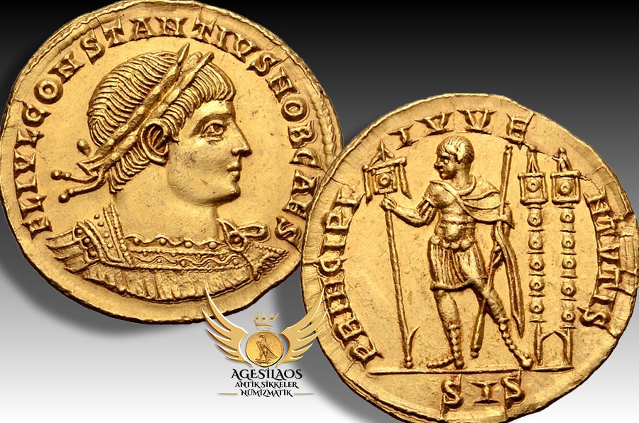 AGESİLAOS ANTİK SİKKELER NÜMİZMATİK_Gençliğin Prensi Constantius II .jpg