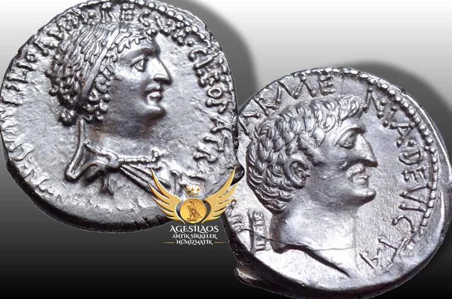 Agesilaos Antik Sikkeler Nümizmatik_MARCUS_KLEOPTRA.webp
