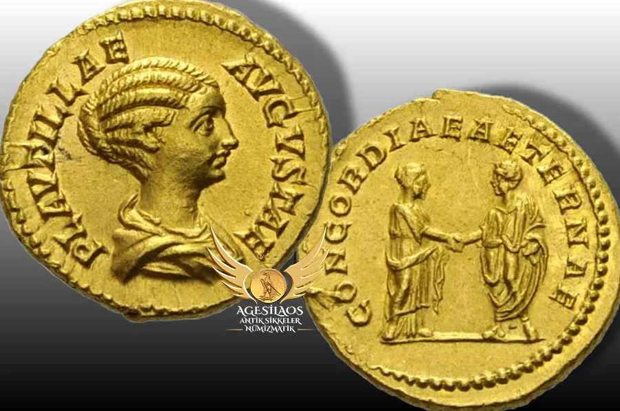 Fuliva Plautilla’s marriage in 202 to the 14 year old emperor Caracalla was an act of political expedience rather than love; we are told she despised her husband so much that she would not even dine with him. 