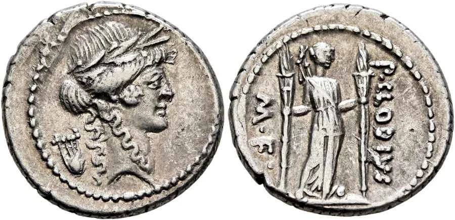 Agesilaos Antik Sikkeler Nümizmatik_Roma Cumhuriyeti Publius Clodius Turrinus Sikkeleri (11).webp