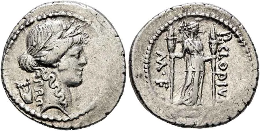 Agesilaos Antik Sikkeler Nümizmatik_Roma Cumhuriyeti Publius Clodius Turrinus Sikkeleri (4).webp