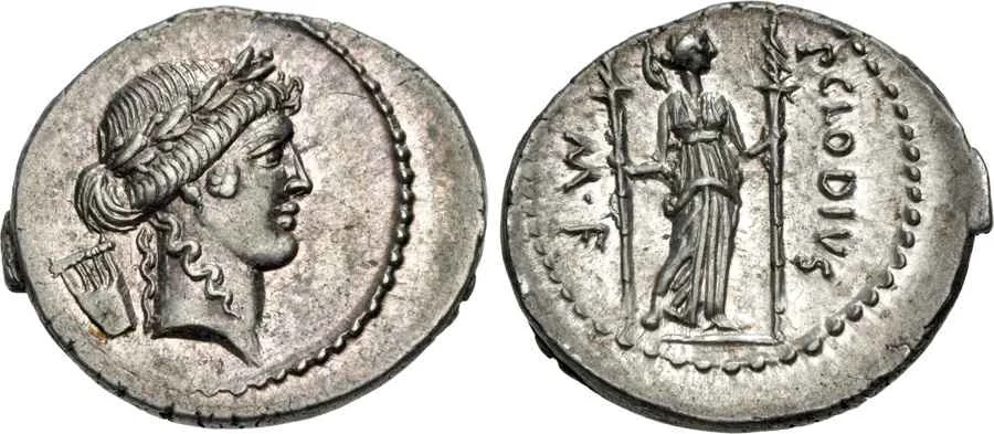 Agesilaos Antik Sikkeler Nümizmatik_Roma Cumhuriyeti Publius Clodius Turrinus Sikkeleri (7).webp