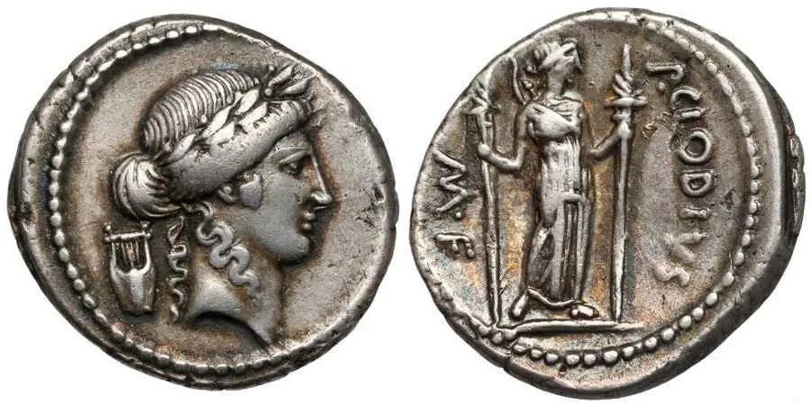 Agesilaos Antik Sikkeler Nümizmatik_Roma Cumhuriyeti Publius Clodius Turrinus Sikkeleri (8).webp
