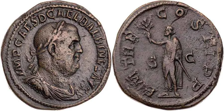 Agesilaos Antik Sikkeler Nümizmatik_Roma İmparatorluğu Balbinus Sikkeleri (4).webp