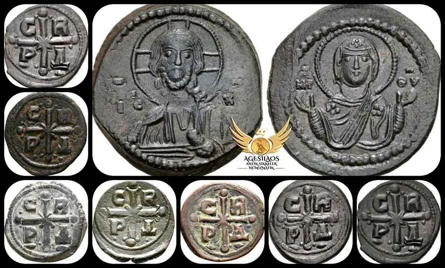 Sikkelerin arka yüzünde yer alan Ϲ Β Ρ Δ lejantları, “Haç, Despot Romanos’a yardım etsin” şeklinde tercüme edilebilecek kutsal sloganın baş harflerini oluşturur.