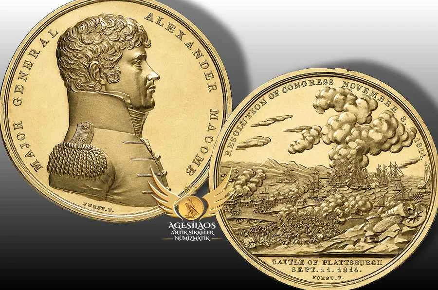 Alexander Macomb, 1812 Savaşı'nda Kongre Altın Madalyası ile onurlandırılan 27 gaziden biriydi. Alexander Macomb'un madalyası Moritz Fürst tarafından işlenmiştir ve arka yüzünde savaş sahnesi bulunan prestijli madalyalardan birisidir. 