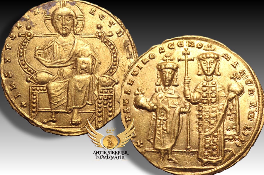 ANTİK SİKKELER NÜMİZMATİK_Byzantine Constantine VII with Romanus I.jpg