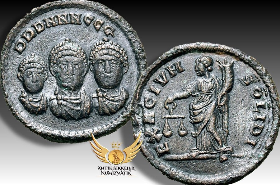 Roman Imperial Theodosius I - Arcadius and Honorius